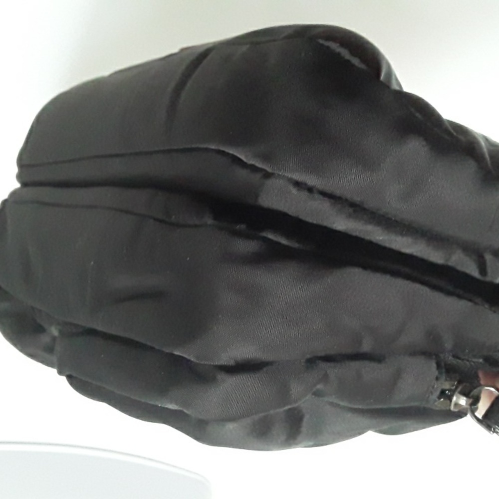MZ Wallace Black Bowery Pocket Patent Sparkle Leather Trim 2-way - Picture 6 of 17